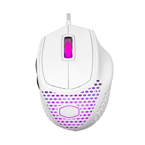 CoolerMaster MM720 RGB Gaming Mouse (Glossy White)