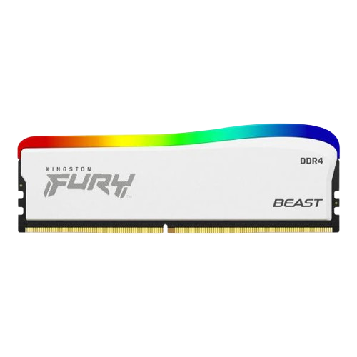 Kingston 8GB 3200MHz DDR4 CL16 DIMM Fury Beast RGB White
