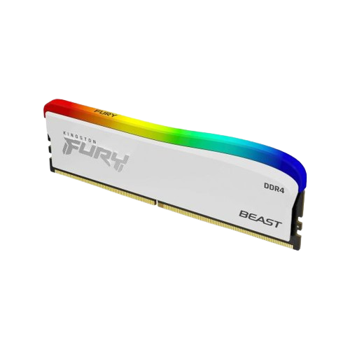 Kingston 8GB 3600MHz DDR4 CL17 DIMM Fury Beast RGB White