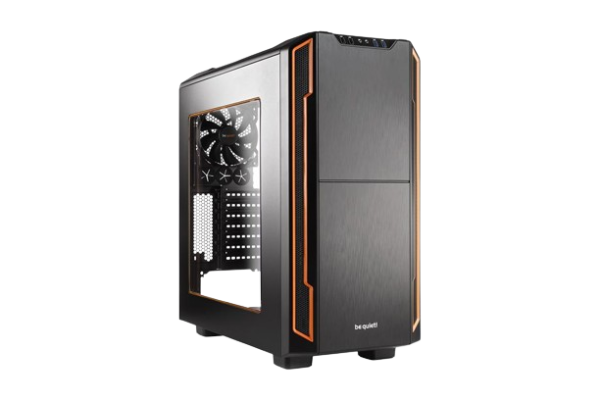 CASE BE QUIET! ATX Mid-Tower Silent Base 600, 1x120mm & 1x140mm Pure WIngs 2, Fan controller, w/WINDOW and OD DVD slot, Orange, BGW05