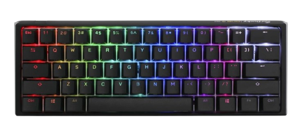 KEYBOARD MECHANICAL DUCKY ONE 3 MINI RGB 60% PBT Double-shot keycaps HOT-SWAPPABLE Cherry MX Blue, Black, DKON2161ST-CUSPDCLAWSC1