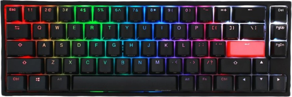 KEYBOARD MECHANICAL DUCKY ONE 2 SF RGB 65% PBT Double-shot keycaps Kailh BOX Red, Black DKON1967ST-KUSPDAZTR