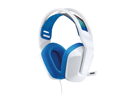 HEADPHONES LOGITECH Gaming-Headset G335 White w/microphone  981-001018, 1x3.5mm / 2x3.5mm