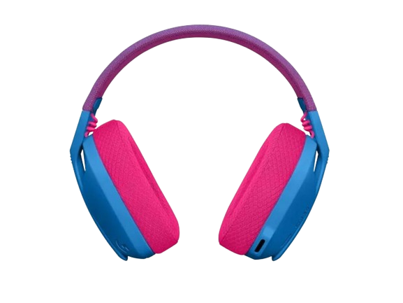 HEADPHONES LOGITECH Gaming-Headset G435 Wireless LIGHTSPEED/ Bluetooth w/microphone 981-001062, Blue And Raspberry