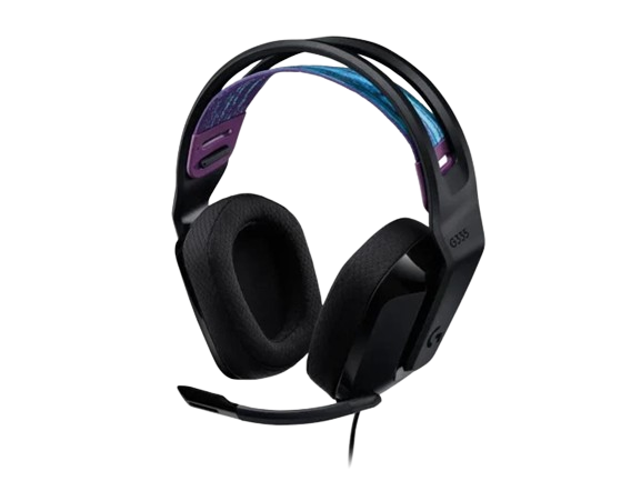 HEADPHONES LOGITECH Gaming-Headset G335 black w/microphone  981-000978, 1x3.5mm / 2x3.5mm