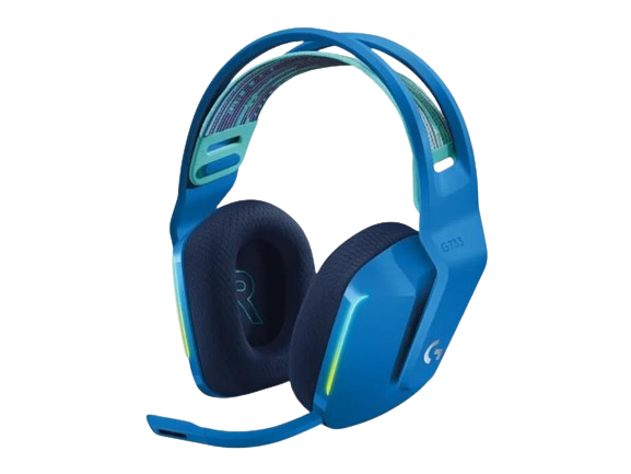 HEADPHONES LOGITECH Gaming-Headset G733 Wireless LIGHTSPEED RGB w/microphone  981-000943, Blue