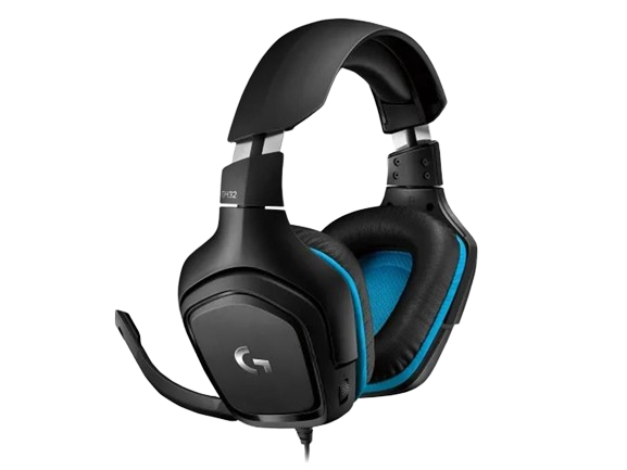 HEADPHONES LOGITECH Gaming-Headset G432 black/blue 7.1 Surround w/microphone  1x3.5mm / USB 981-000770
