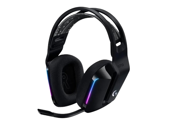 HEADPHONES LOGITECH Gaming-Headset G733 Wireless LIGHTSPEED RGB w/microphone 981-000864, Black