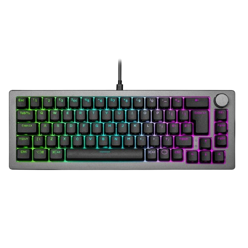 Cooler Master CK720 Hot-Swappable 65% Space Gray Mechanical Gaming Keyboard