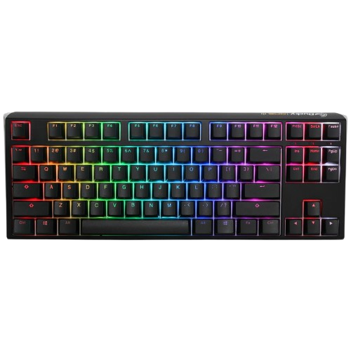 KEYBOARD MECHANICAL DUCKY ONE 3 TKL RGB PBT Double-shot keycaps HOT-SWAPPABLE Cherry MX Blue, Black, DKON2187ST-CUSPDCLAWSC1