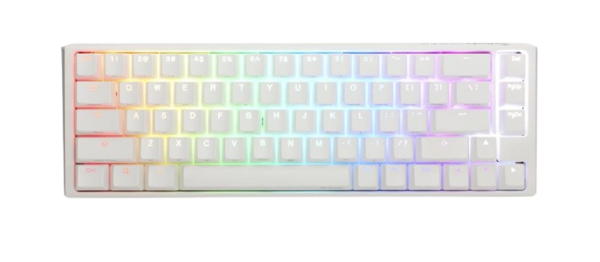 KEYBOARD MECHANICAL DUCKY ONE 3 SF RGB 65% PBT Double-shot keycaps HOT-SWAPPABLE Cherry MX Blue, Pure White, DKON2167ST-CUSPDPWWWSC1