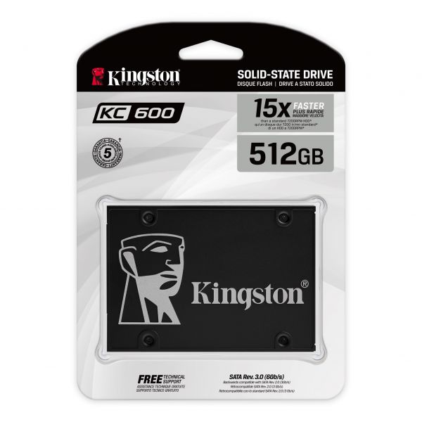 Kingston KC600 512GB 2.5" SATA3 SSD
