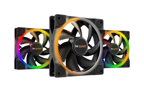 COOLERS CASE FAN 120mm BE QUIET! LIGHT WINGS PWM high-speed 2.500rpm ARGB, RIFLE BEARING, Triple Pack, BL077