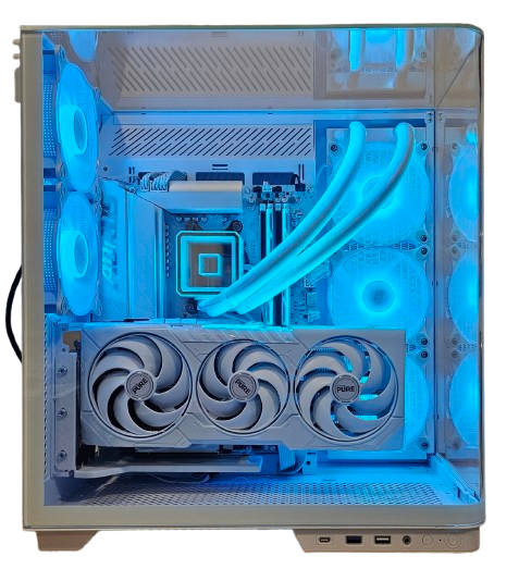 Insomnia Arctic Sapphire: B650E, Ryzen 7 7800X3D, 32GB DDR5-6000, RX9070XT, 2TB Gen. 4