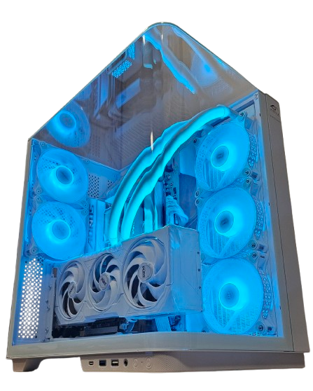 Insomnia Arctic Sapphire: B650E, Ryzen 7 7800X3D, 32GB DDR5-6000, RX9070XT, 2TB Gen. 4
