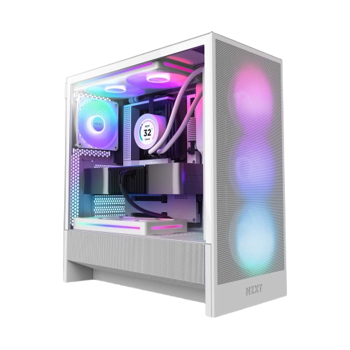 H5 Flow RGB 2024 Compact ATX Mid-Tower Airflow Case with RGB Fans