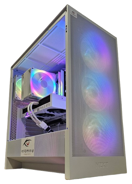 Insomnia Arctic Crystal 2: B760, Intel i5 14600KF, 32GB DDR5-6400, RTX4070Super, 2TB NVMe