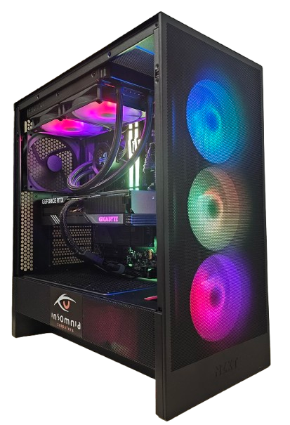 Insomnia Shadow Rock 4 XT: X870, Ryzen 7 9800X3D, 32GB DDR5-6000, RTX4070Ti Super 16GB, 1TB NVMe