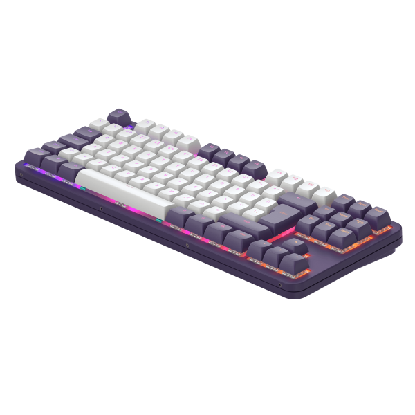 Dark Project ALU87A Violet/White - Mechanical Gaming Keyboard