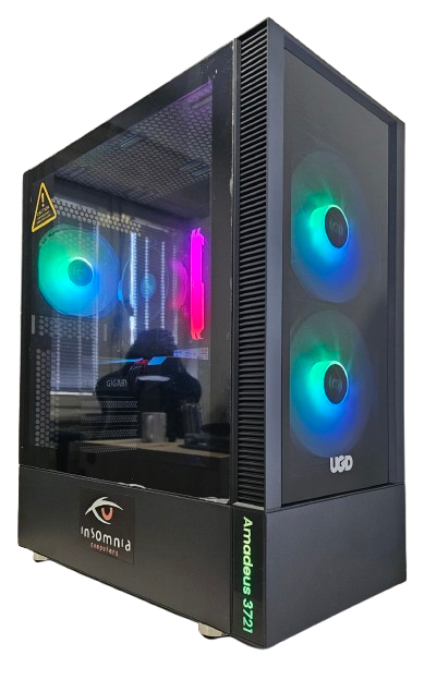 Insomnia Shadow Eclipse: A520, Ryzen 5 3600, 16GB DDR4-3200, RTX3060 12GB, 1TB NVMe