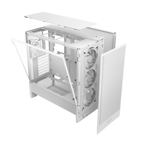 H5 Flow RGB 2024 Compact ATX Mid-Tower Airflow Case with RGB Fans