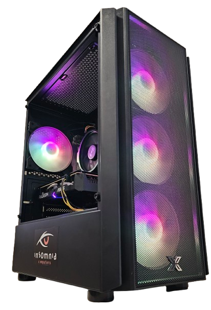 Insomnia Shadow Runner: A520, Ryzen 3 1200AF, 16GB DDR4-3200, RX6500XT 4GB, 500GB NVMe