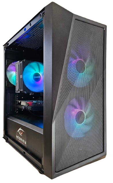 Insomnia Shadow Spectre: A620, Ryzen 5 8400F, 16GB DDR5-6000, RTX3060 8GB, 1TB NVMe