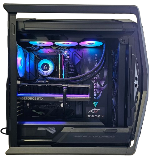 Insomnia Shadow Titan: X670E, Ryzen 7 9800X3D, 32GB DDR5-6400, RTX5090 24GB, 2TB NVMe