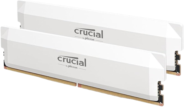 Crucial DIMM DDR5 32GB 6400MHz PRO Series EXPO CL38 Kit (2x16) White