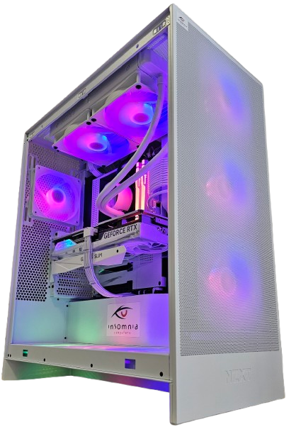 Insomnia Arctic Storm 2+: B650, Ryzen 7 9800X3D, 32GB DDR5-6000, RTX4070Ti Super 16GB, 2TB NVMe