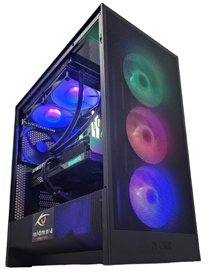 Insomnia Shadow Rock 4 XT: X870, Ryzen 7 9800X3D, 32GB DDR5-6000, RTX4070Ti Super 16GB, 1TB NVMe