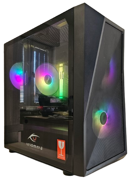 Insomnia Shadow Spectre: A620, Ryzen 5 8400F, 16GB DDR5-6000, RTX3060 8GB, 1TB NVMe