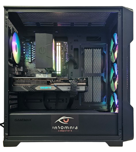 Insomnia Shadow Strike 3 Lite: A620M H, Ryzen 5 7600X, 32GB DDR5-6000, RX9060XT 8GB, 1TB SSD
