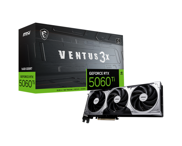 NVIDIA RTX 5060 TI 16G GeForce RTX 5060 TI 16G Ventus 3x OS