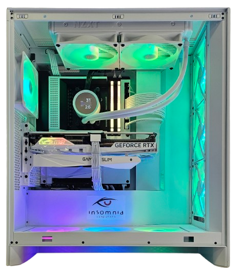 Insomnia Arctic Storm 2+: B650, Ryzen 7 9800X3D, 32GB DDR5-6000, RTX4070Ti Super 16GB, 2TB NVMe