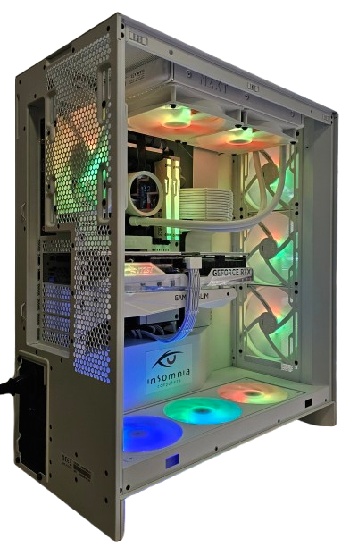 Insomnia Arctic Storm 2+: B650, Ryzen 7 9800X3D, 32GB DDR5-6000, RTX4070Ti Super 16GB, 2TB NVMe