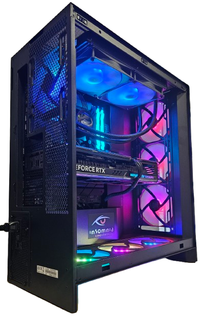 Insomnia Shadow Apex 2 Lite: Z790, 14700KF, 32GB DDR5-7600, RTX4070Ti Super 16GB, 2TB NVMe