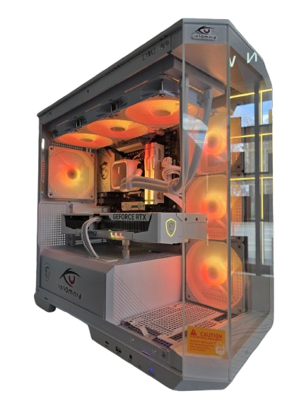 Insomnia Arctic Frostbite: B650M, AMD Ryzen 7 7800X3D, 32GB DDR5-6000, RTX5070