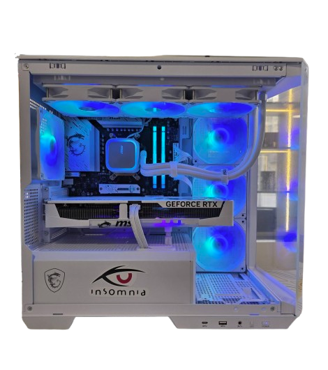 Insomnia Arctic Frostbite: B650M, AMD Ryzen 7 7800X3D, 32GB DDR5-6000, RTX5070