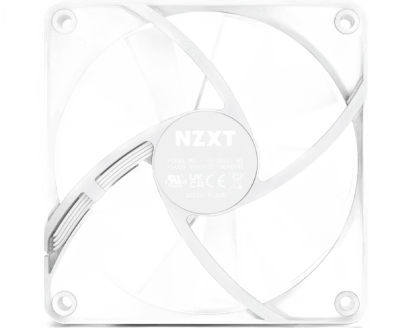 NZXT F120Q 120mm Cooling Fan White (RF-Q12SF-W1)