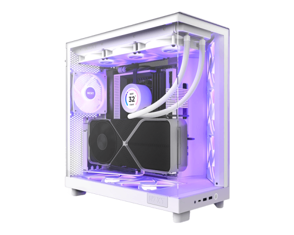 NZXT H6 FLOW RGB Case White (CC-H61FW-R1)