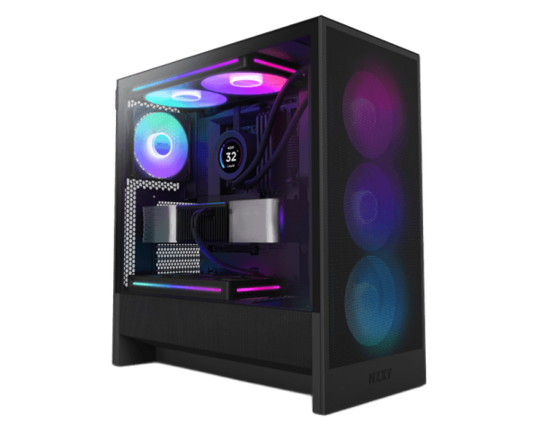 NZXT H5 Flow RGB (2024) Gaming Case Black (CC-H52FB-R1)