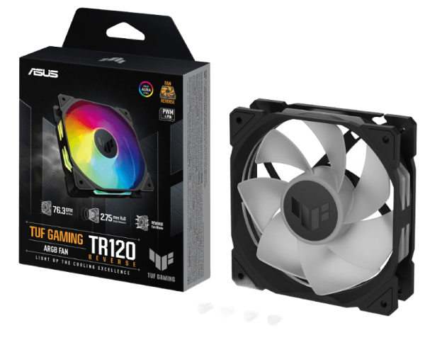 TUF GAMING TR120 ARGB Reverse Black Fan