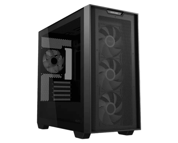 ASUS A21 Plus TG ARGB Micro-ATX Case Black