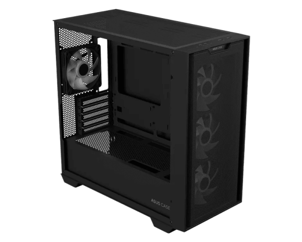 ASUS A21 Plus TG ARGB Micro-ATX Case Black