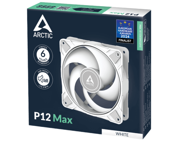 Arctic P12 120mm Max Cooling Fan White (ACFAN00293A)