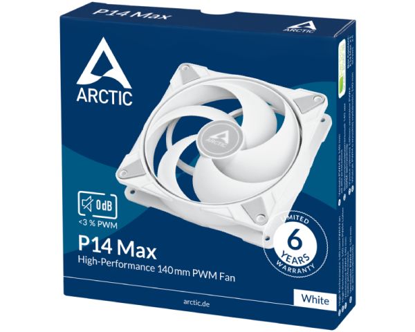 Arctic P14 140mm Max Cooling Fan White (ACFAN00304A)