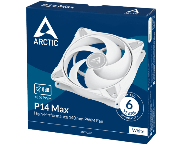 Arctic P14 140mm Max Cooling Fan White (ACFAN00304A)