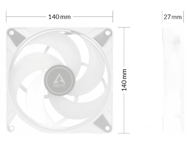 Arctic P14 PWM PST A-RGB 120mm Cooling Fan White (ACFAN00276A)