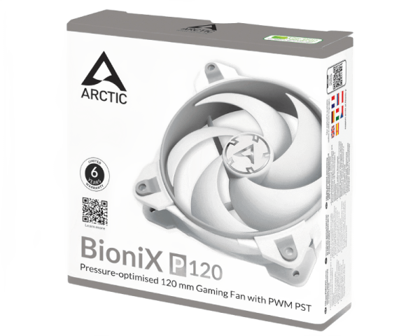 Arctic Bionix P120 120mm Cooling Fan Gray / White (AcFan00167a)